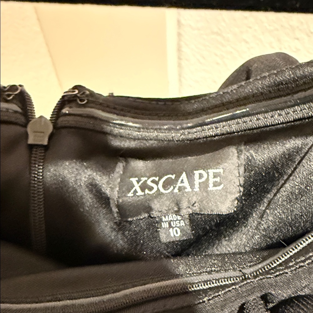 Xscape Black Strapless Ruffle Dress - Picture 8 of 10